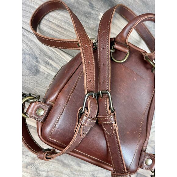 Saddleback Leather Love 41 Discontinued Mini Mini Convertible Backpack Coffee main image 9